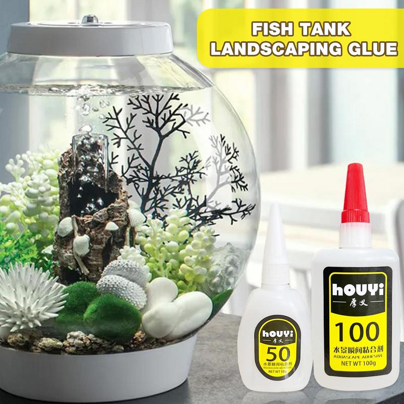 Aquarium Plant Glue Gel - 50/100G Lem Lumut Lansekap Tangki Ikan