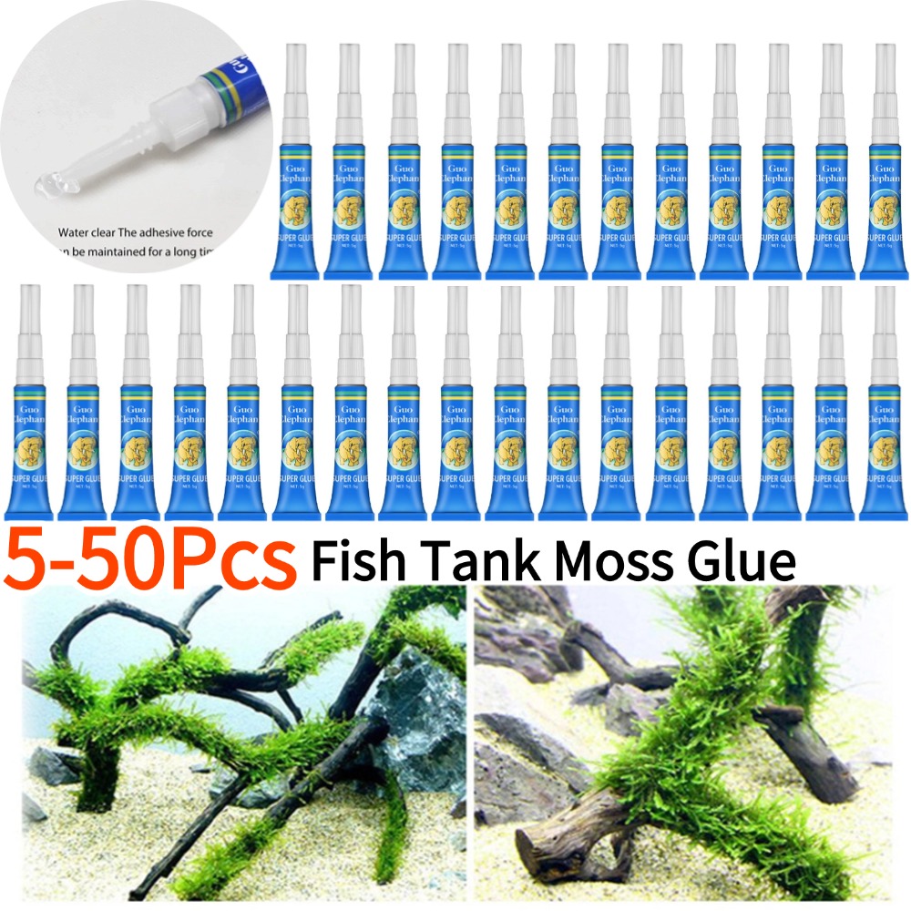 Aquarium Plant Glue Gel - 50-5pcs tangki ikan lansekap lumut lem