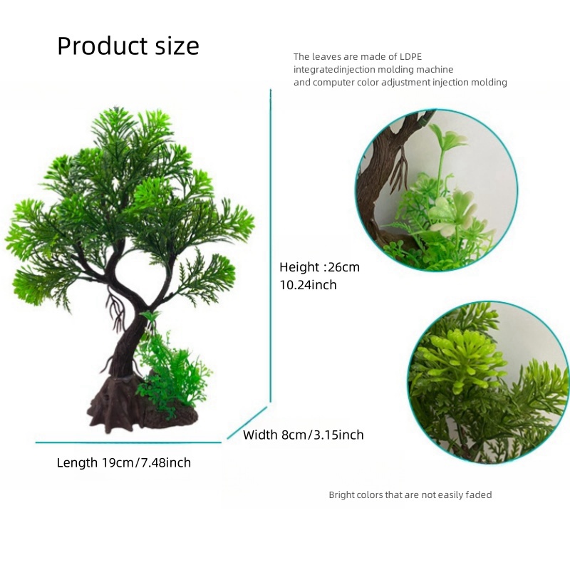 Dekorasi akuarium buatan DIY,  - Aquarium Planted Tree ulasan dan harga