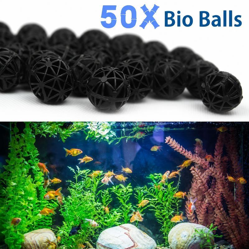 50 Buah Bola Filter Bio Akuari - Aquarium Planted Fish Tank ulasan dan harga