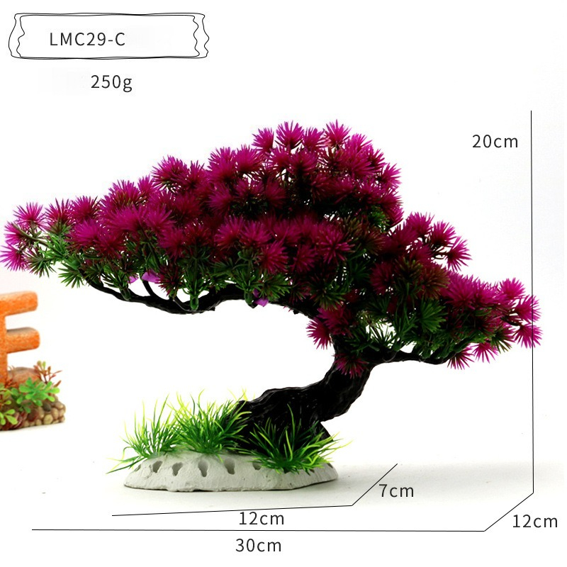 Tanaman Air Plastik Hiasan Aku - Aquarium Planted Tree ulasan dan harga