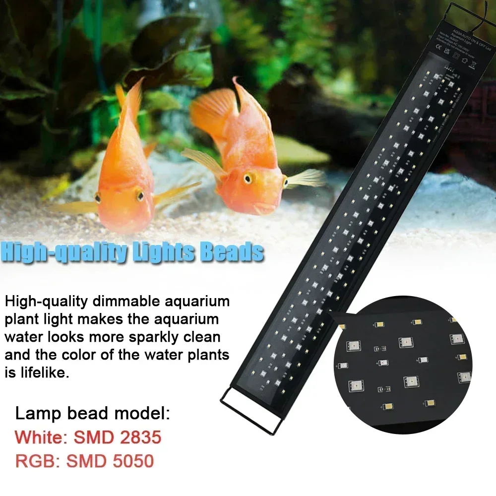 IP68 lampu LED akuarium tahan  - Aquarium Plant Grow Light ulasan dan harga