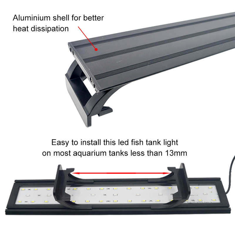 Lampu LED Akuarium untuk 16-64 - Aquarium Plant Grow Light ulasan dan harga