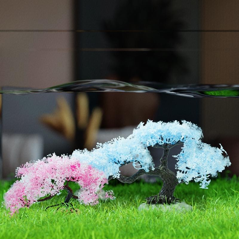 Tanaman Air Plastik Buatan Sim - Aquarium Planted Tree ulasan dan harga