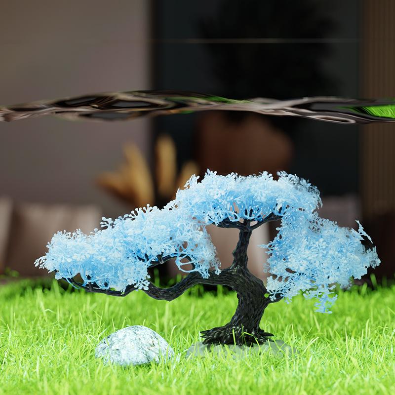 Tanaman Air Plastik Buatan Sim - Aquarium Planted Tree ulasan dan harga