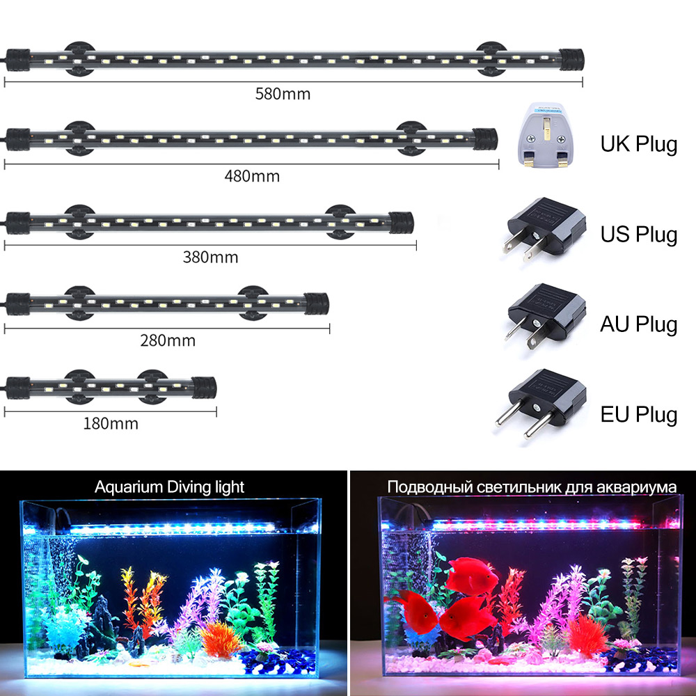 Lampu Akuarium LED 90-260V Lam - Aquarium Plant Grow Light ulasan dan harga