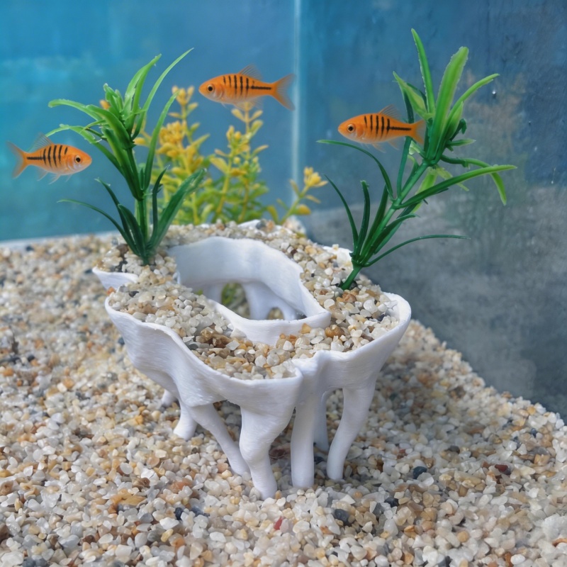 Tanaman akuarium cetak 3D berb - Aquarium Planted Tree ulasan dan harga