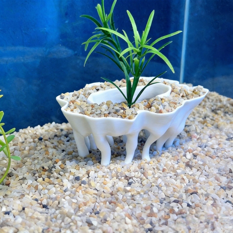 Tanaman akuarium cetak 3D berb - Aquarium Planted Tree ulasan dan harga
